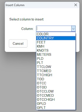 Insert Column