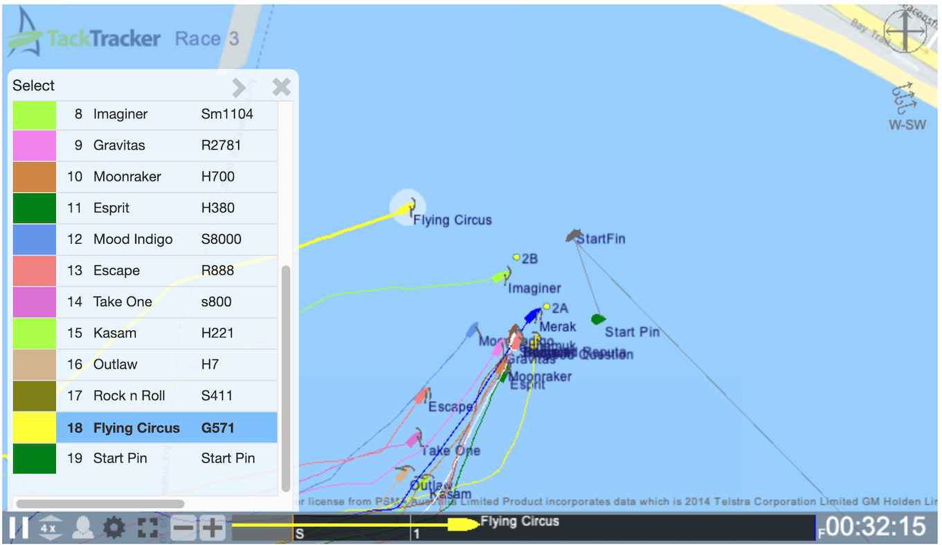 The TackTracker Cloud web player